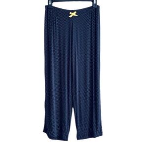 Simply Vera Vera Wang Pajama Bottoms Loungewear Pants Dot Print Blue Gray Size M
